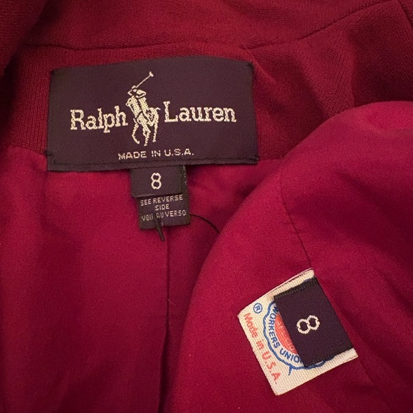 Vintage Women’s Ralph Lauren 90s Runway Jacket Wool Fur Military Officer Coat 8 - Picture 7 of 14